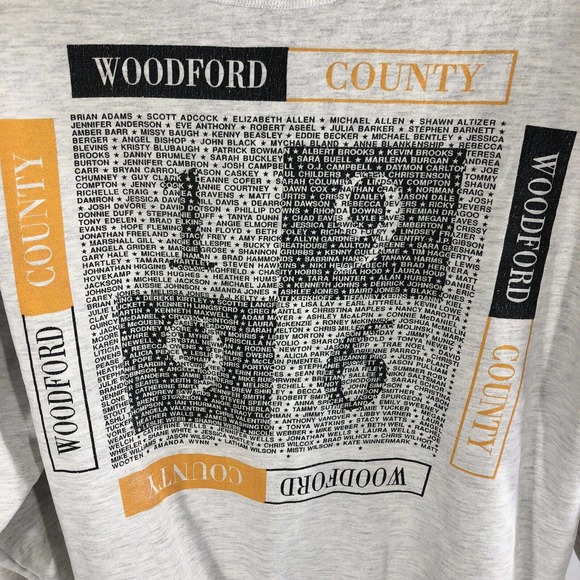 Vintage Woodford County Class of 1996 Sweater USA Made Bee Logo 90s Long Sleeve - Picture 4 of 12